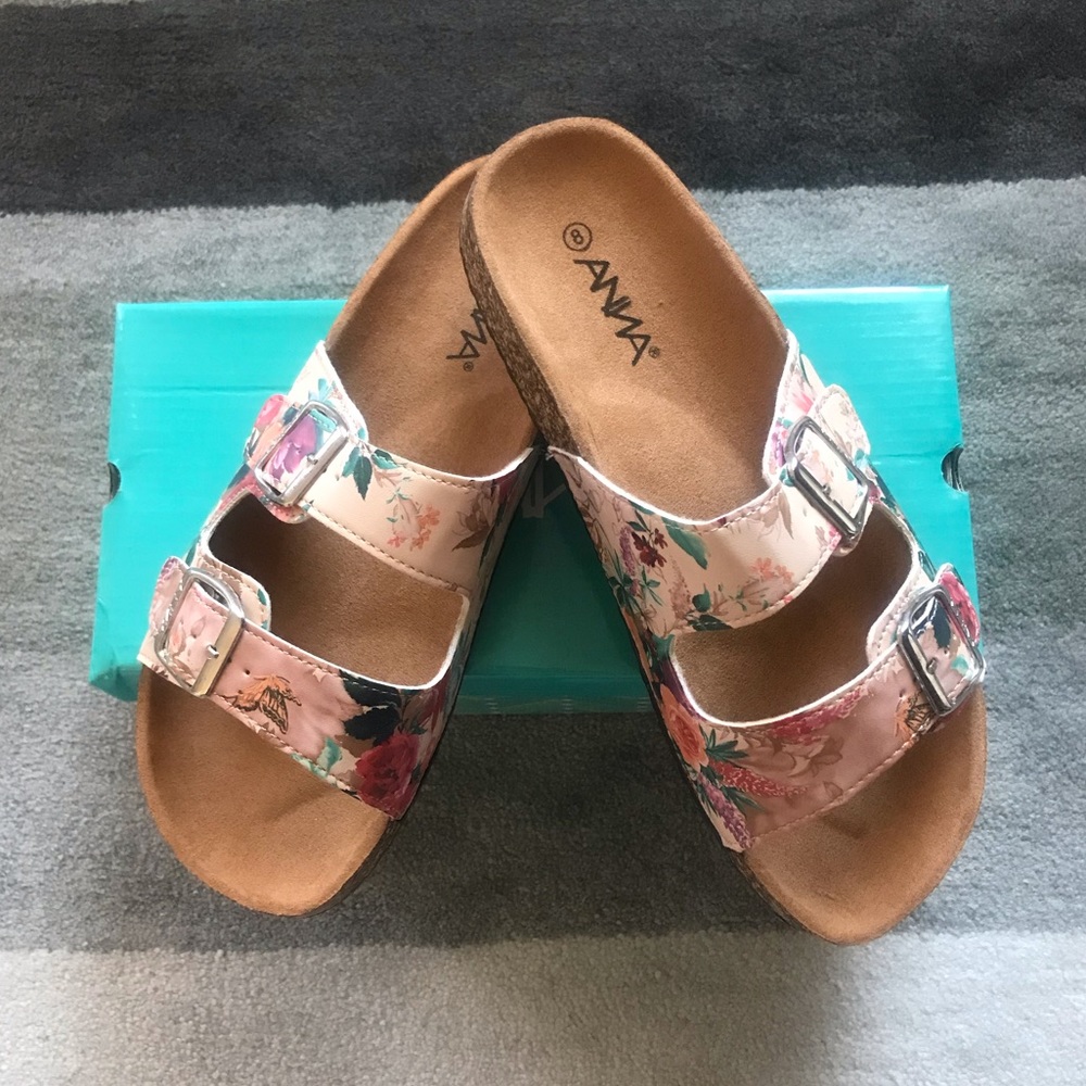 Floral 2-Strap Slip-on Sandal - Picture 2 of 7